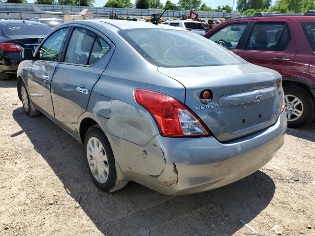 3N1CN7AP5CL931607 - 2012 NISSAN VERSA S SILVER photo 3