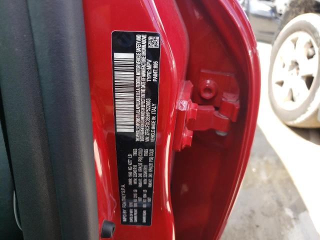 ZFBCFXCB5HP522663 - 2017 FIAT 500X TREKK RED photo 10