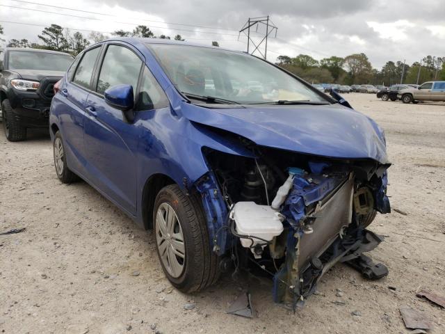 3HGGK5H43KM726496 - 2019 HONDA FIT LX BLUE photo 1