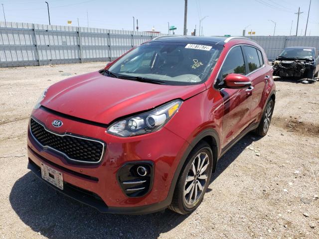 KNDPN3AC1H7128518 - 2017 KIA SPORTAGE E RED photo 2