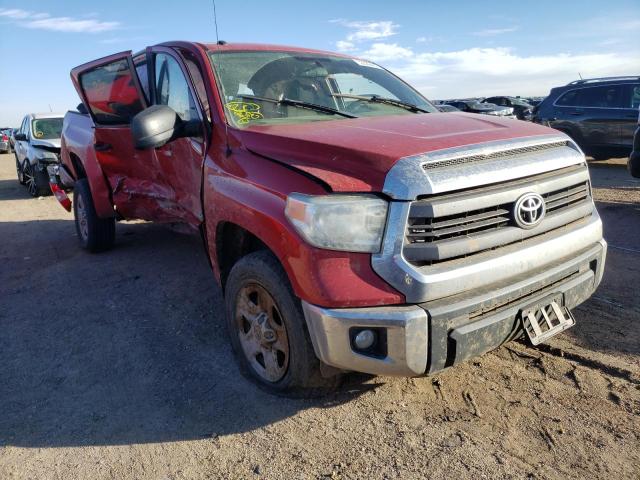 5TFDY5F13EX331032 - 2014 TOYOTA TUNDRA CRE RED photo 1