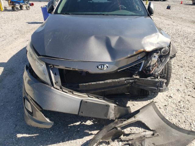 5XXGN4A71EG287826 - 2014 KIA OPTIMA EX GRAY photo 9