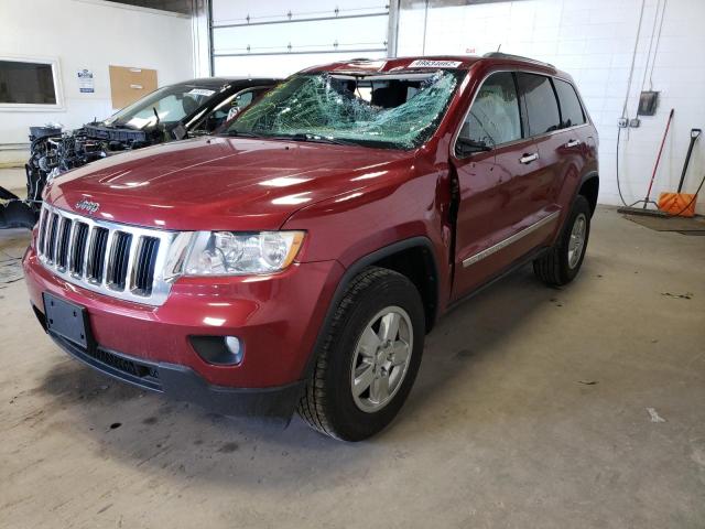 1C4RJFAGXCC288650 - 2012 JEEP GRAND CHER RED photo 2