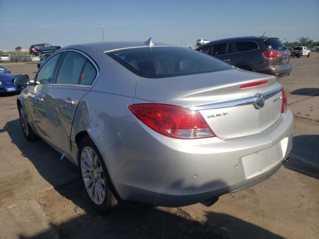 2G4GS5EV6D9225329 - 2013 BUICK REGAL PREM SILVER photo 3