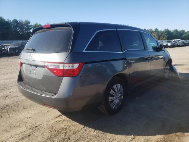 5FNRL5H25DB050837 - 2013 HONDA ODYSSEY LX GRAY photo 4