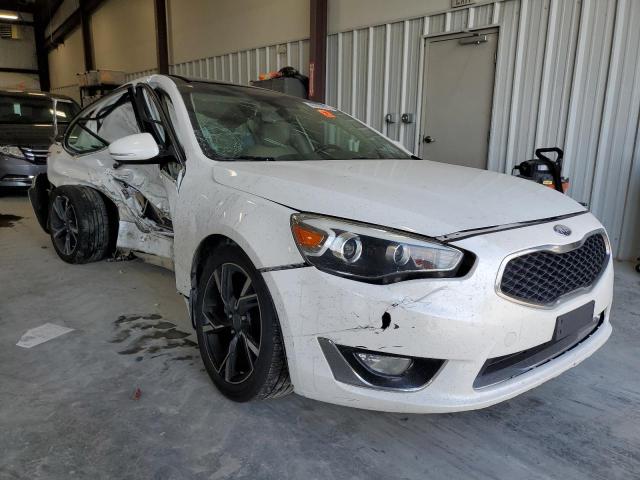 KNALN4D72E5121570 - 2014 KIA CADENZA PR WHITE photo 1