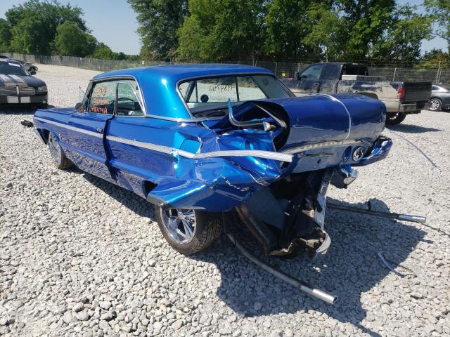 41447L132217 - 1964 CHEVROLET IMPALA  SS BLUE photo 3