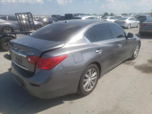 JN1BV7AP2FM336252 - 2015 INFINITI Q50 BASE GRAY photo 4