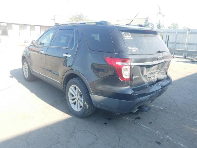 1FM5K8D81EGB14467 - 2014 FORD EXPLOR XLT CHARCOAL photo 3