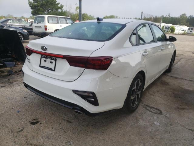 3KPF24AD5KE122523 - 2019 KIA FORTE FE WHITE photo 4