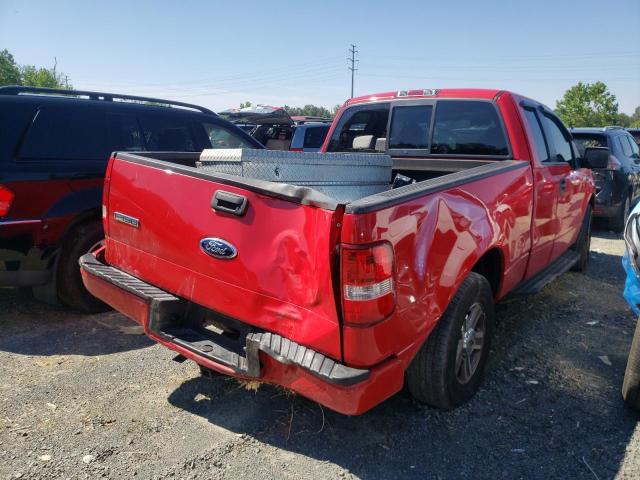 1FTRX12W48FB19558 - 2008 FORD F150 RED photo 4