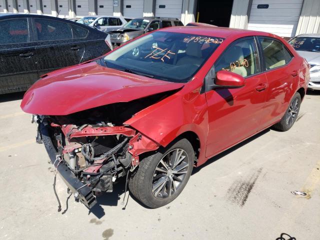 5YFBURHE8HP634398 - 2017 TOYOTA COROLLA L RED photo 2