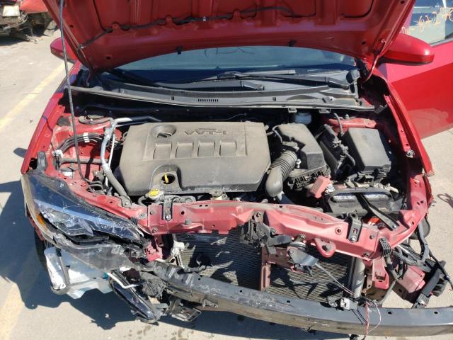 5YFBURHE8HP634398 - 2017 TOYOTA COROLLA L RED photo 7