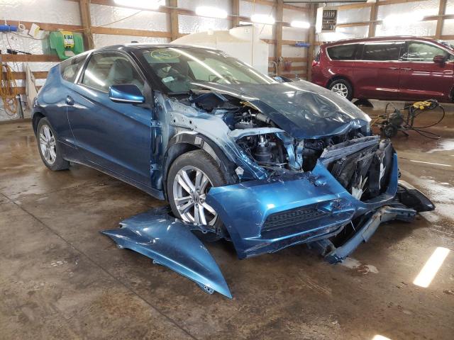 JHMZF1D47CS001646 - 2012 HONDA CR-Z BLUE photo 1