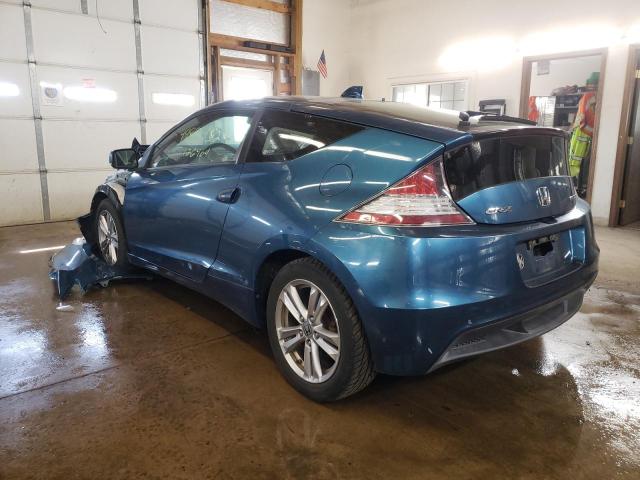 JHMZF1D47CS001646 - 2012 HONDA CR-Z BLUE photo 3