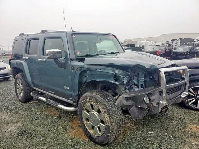 5GTDN13E278214105 - 2007 HUMMER H3 BLUE photo 1