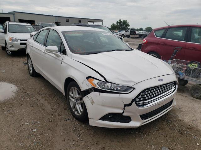 3FA6P0H71ER128350 - 2014 FORD FUSION WHITE photo 1