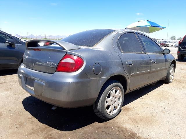 1B3ES56C55D203420 - 2005 DODGE NEON GRAY photo 4