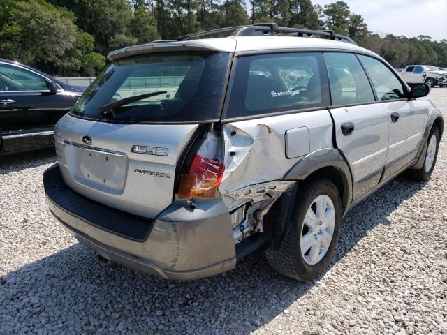 4S4BP61C257387970 - 2005 SUBARU LEGACY OUTBACK 2.5I  photo 4