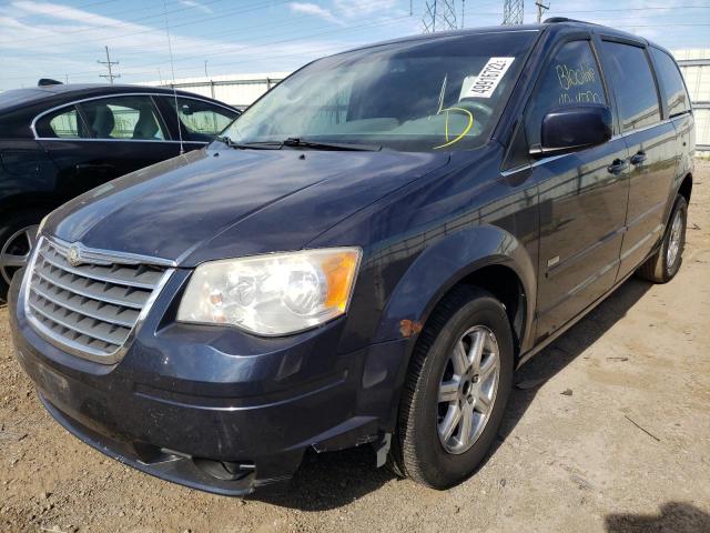 2A8HR54P28R828865 - 2008 CHRYSLER TOWN & COU BLUE photo 2