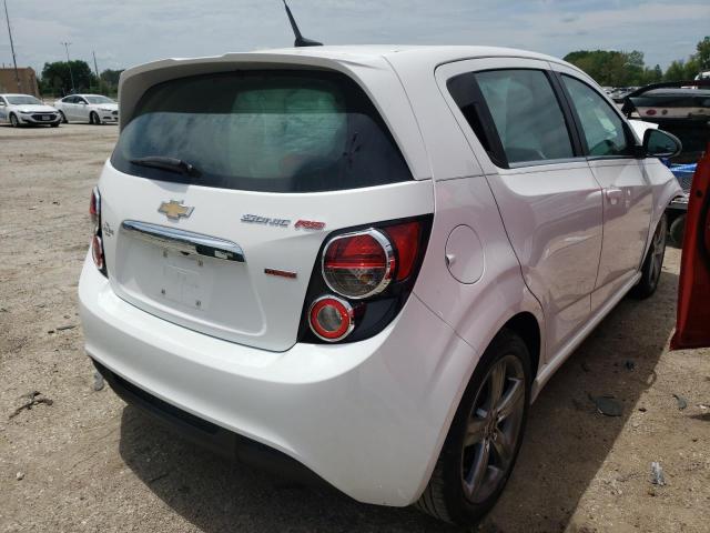 1G1JG6SB0E4209619 - 2014 CHEVROLET SONIC RS WHITE photo 4