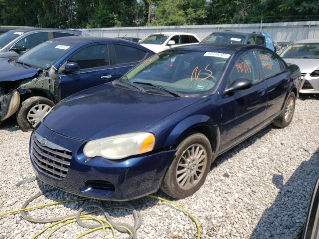 1C3EL46J05N620379 - 2005 CHRYSLER SEBRING BLUE photo 2