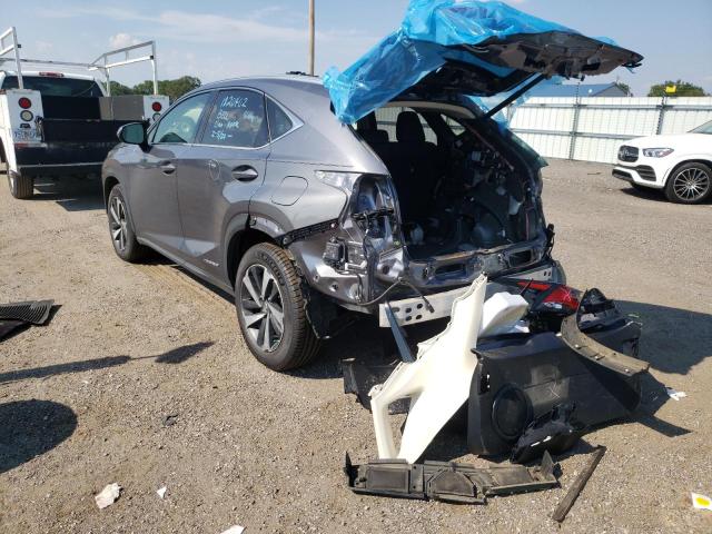 JTJBJRBZ3K2119767 - 2019 LEXUS NX 300H GRAY photo 3