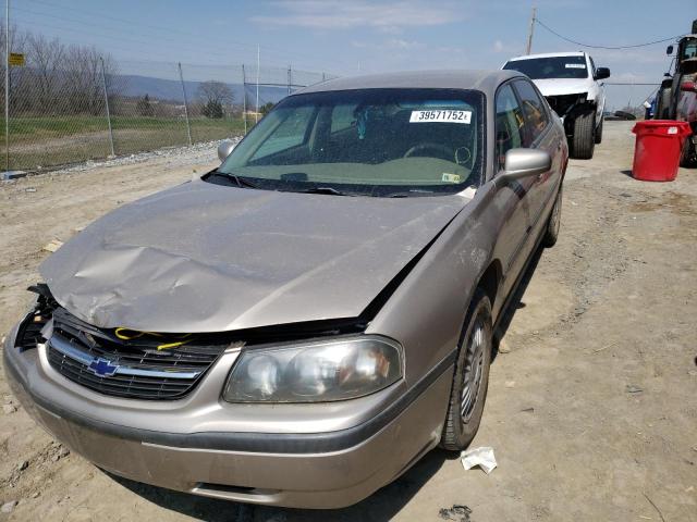 2G1WF52K919342194 - 2001 CHEVROLET IMPALA BEIGE photo 2