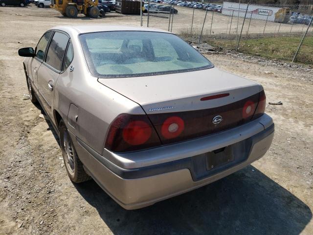 2G1WF52K919342194 - 2001 CHEVROLET IMPALA BEIGE photo 3