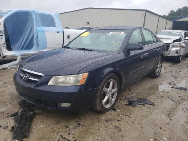 5NPEU46F67H212539 - 2007 HYUNDAI SONATA SE/ BLUE photo 2