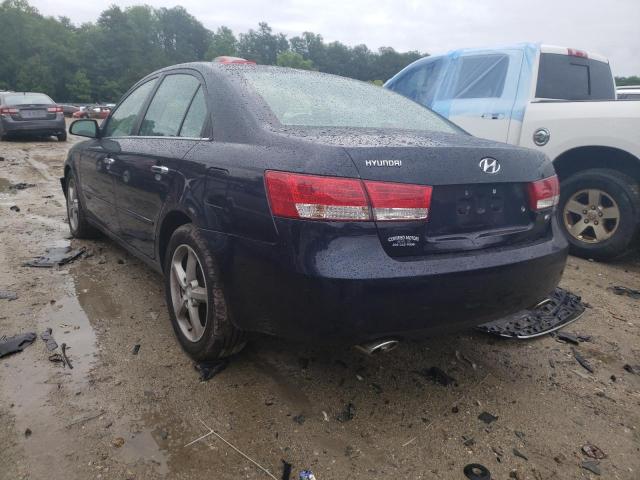 5NPEU46F67H212539 - 2007 HYUNDAI SONATA SE/ BLUE photo 3