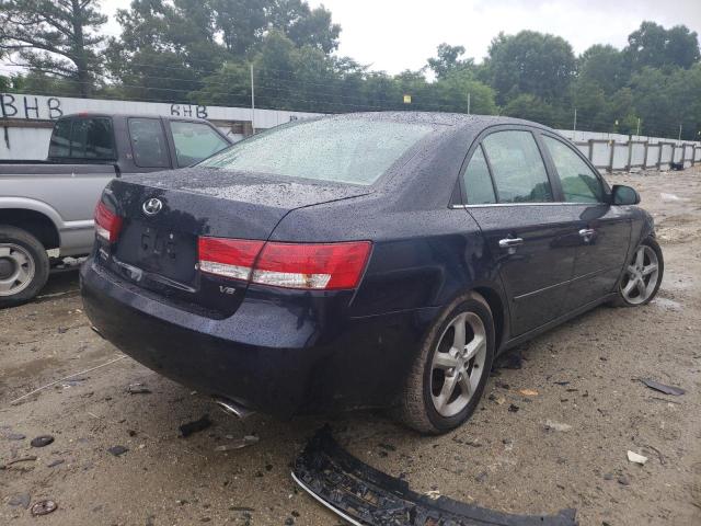 5NPEU46F67H212539 - 2007 HYUNDAI SONATA SE/ BLUE photo 4