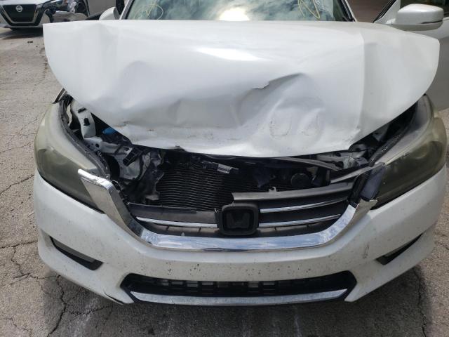 1HGCR3F8XFA030810 - 2015 HONDA ACCORD EX- WHITE photo 7