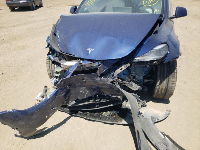 5YJYGDEF5MF134075 - 2021 TESLA MODEL Y أزرق صورة 9