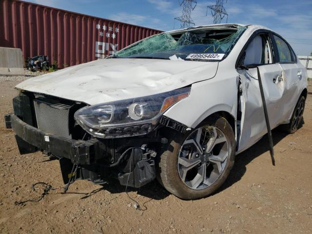 3KPF24AD4ME394614 - 2021 KIA FORTE FE WHITE photo 2