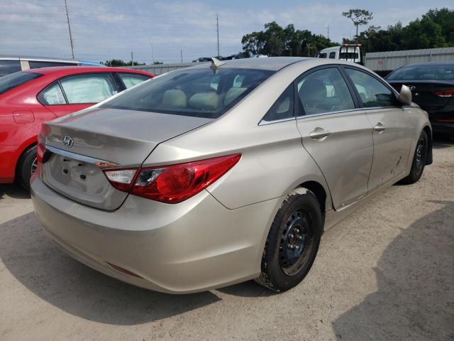 5NPEB4AC8BH062560 - 2011 HYUNDAI SONATA GLS BEIGE photo 4