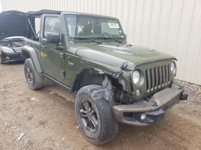 1C4AJWBG4GL213010 - 2016 JEEP WRANGLER S GREEN photo 1