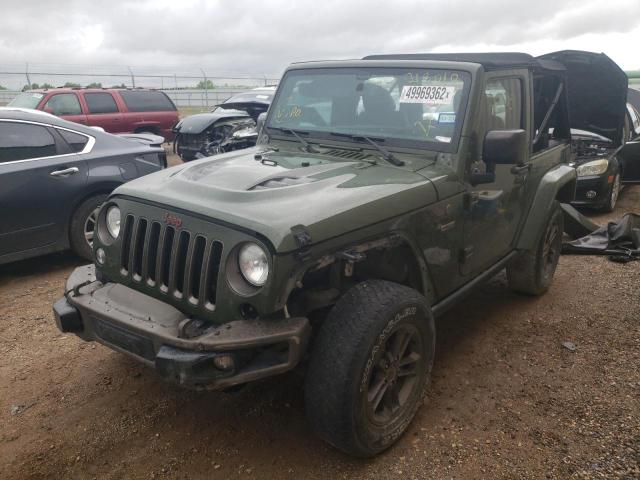 1C4AJWBG4GL213010 - 2016 JEEP WRANGLER S GREEN photo 2