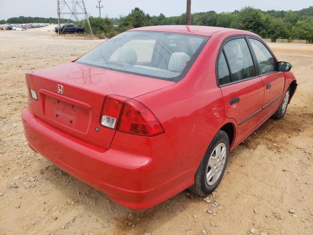 1HGES16305L028086 - 2005 HONDA CIVIC DX V RED photo 4