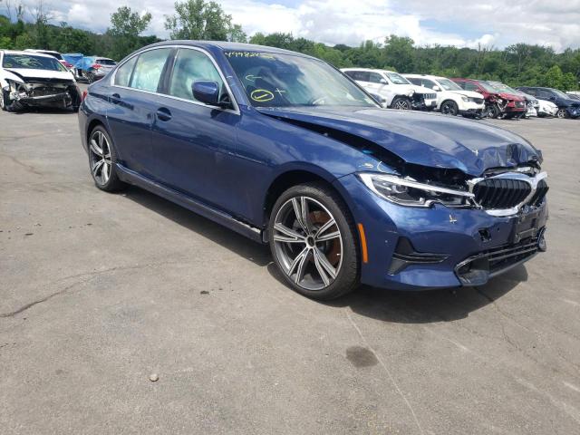 3MW5R7J0XM8C22153 - 2021 BMW 330XI BLUE photo 1