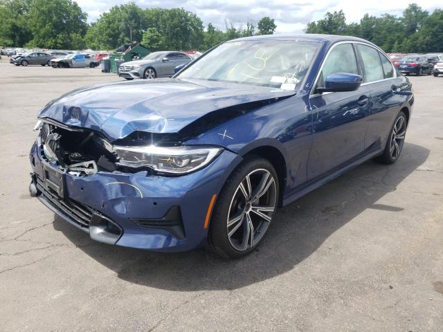 3MW5R7J0XM8C22153 - 2021 BMW 330XI BLUE photo 2