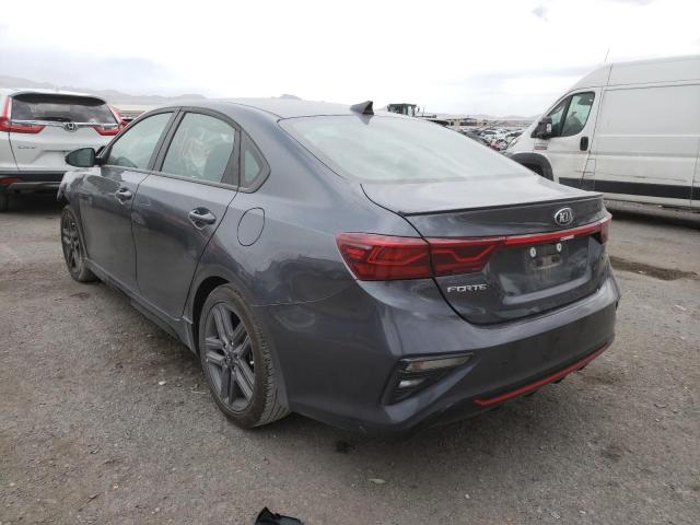 3KPF34AD6ME385068 - 2021 KIA FORTE GT L CHARCOAL photo 3