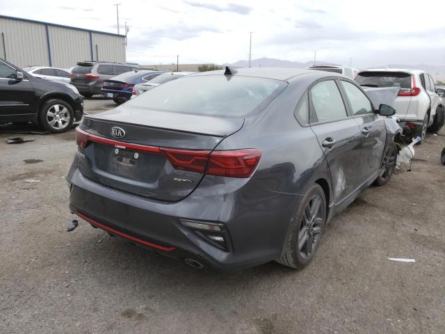 3KPF34AD6ME385068 - 2021 KIA FORTE GT L CHARCOAL photo 4