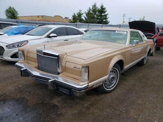 9Y89S757987 - 1979 LINCOLN CONTINITAL BROWN photo 2