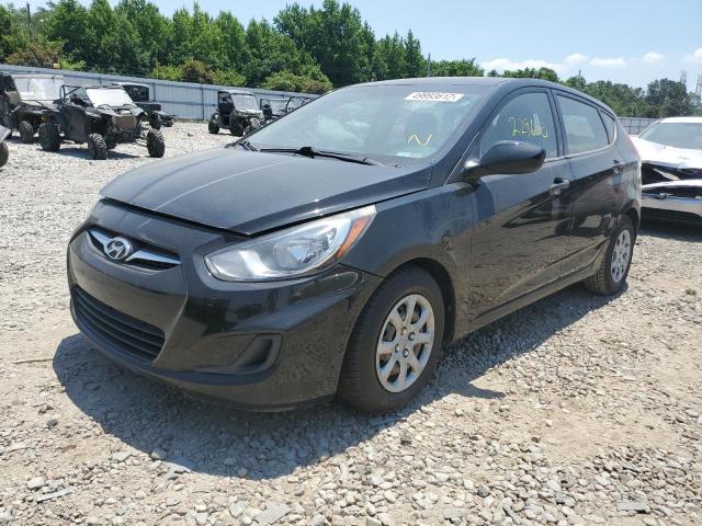 KMHCT5AE1DU084870 - 2013 HYUNDAI ACCENT BLACK photo 2