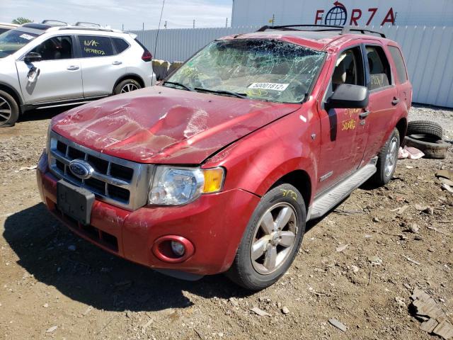 1FMCU03188KD58092 - 2008 FORD ESCAPE XLT RED photo 2