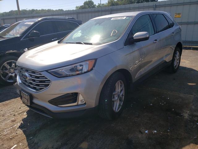 2FMPK3J90MBA61114 - 2021 FORD EDGE SEL SILVER photo 2