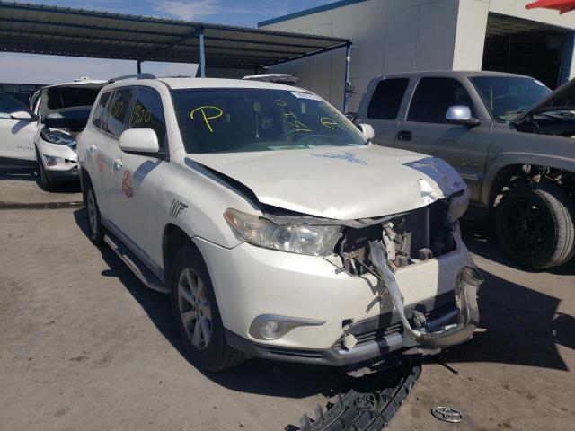 5TDZK3EH4DS116578 - 2013 TOYOTA HIGHLANDER WHITE photo 1