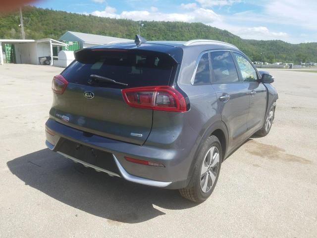 KNDCC3LC2H5047850 - 2017 KIA NIRO EX GRAY photo 4