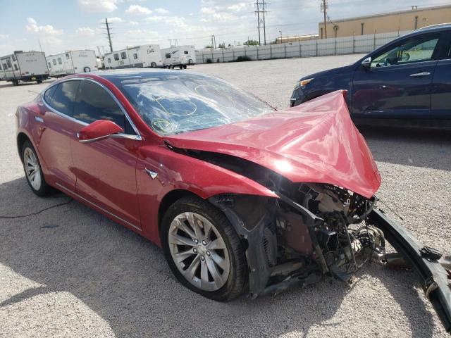 5YJSA1E2XHF190327 - 2017 TESLA MODEL S Tünd qırmızı foto 1